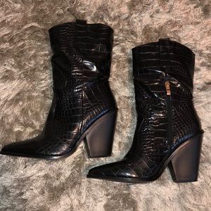 Nasty Gal Croc Booties